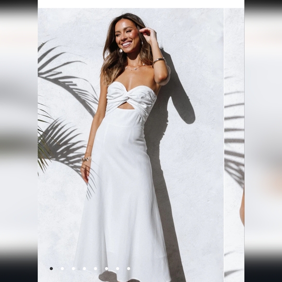 Petal & Pup Dresses & Skirts - Petal & Pup White Strapless Dress